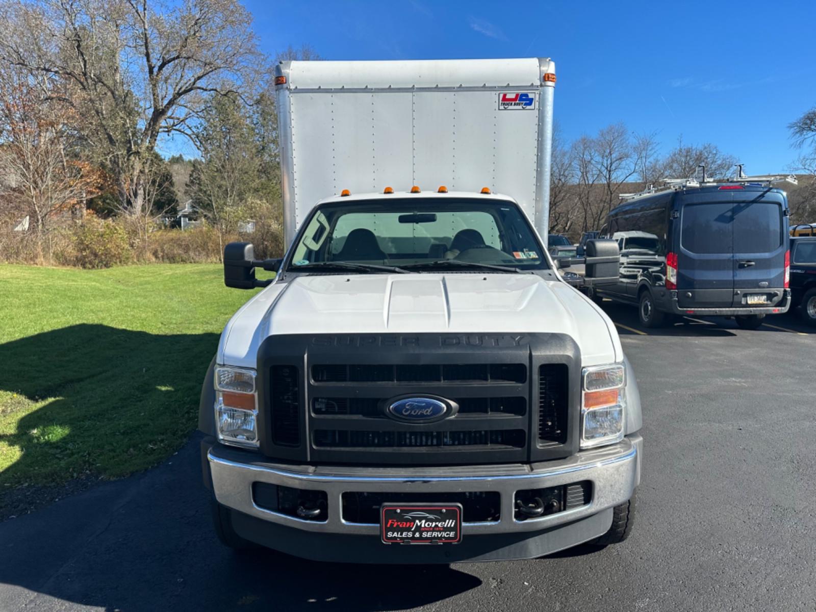 2008 White Ford F-550 (1FDAF56R58E) , automatic transmission, located at 8464 Route 219, Brockway, PA, 15824, (814) 265-1330, 41.226871, -78.780518 - Hard to find truck...must see 2008 Ford F550 box truck (12' box) in very nice shape and serviced!! - Photo #13